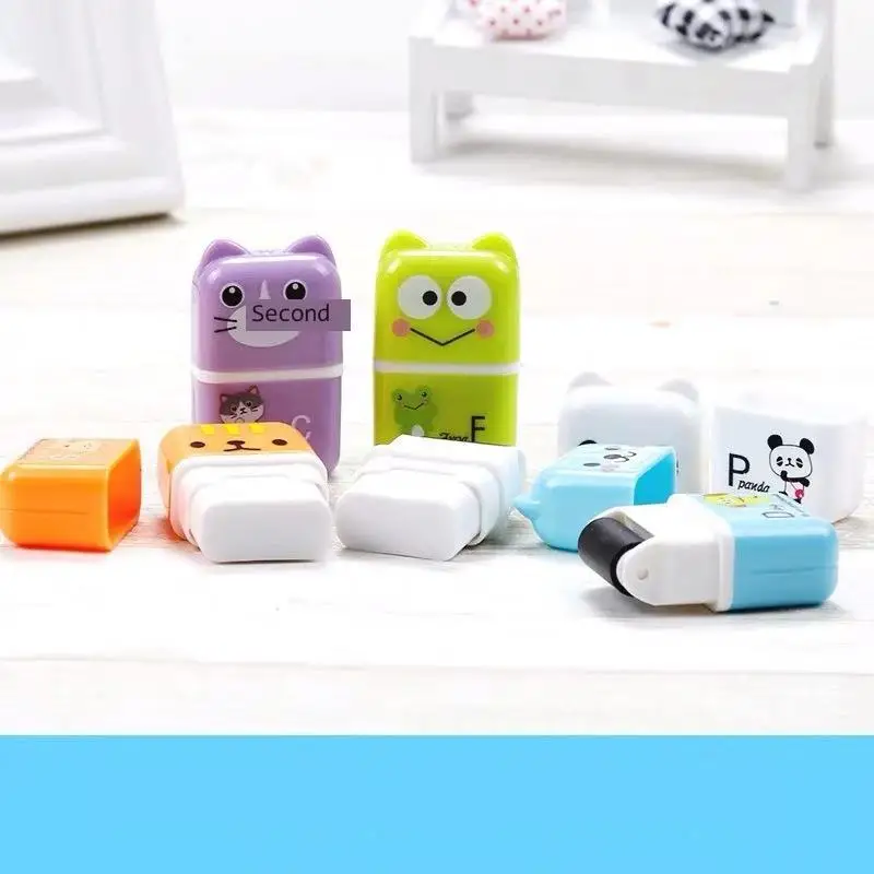 

1PC Pet Cartoon Pattern Boys And Girls Roller Eraser Student Stationery Eraser Creative Elephant Leather Wipe Gift