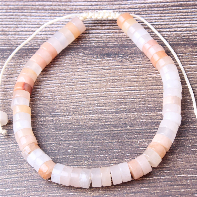 

Lanli 3x6mm Fashion Pink crystal Natural Stone Loose Beads Spacer Round Beads Diy Bracelet Necklace Earrings Accessories