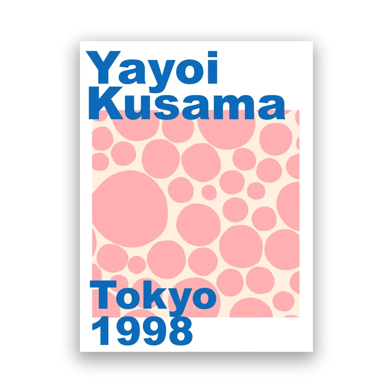 Абстрактные постеры и печатные картины Yayoi Kusama Hockney Miro галерея холст живопись