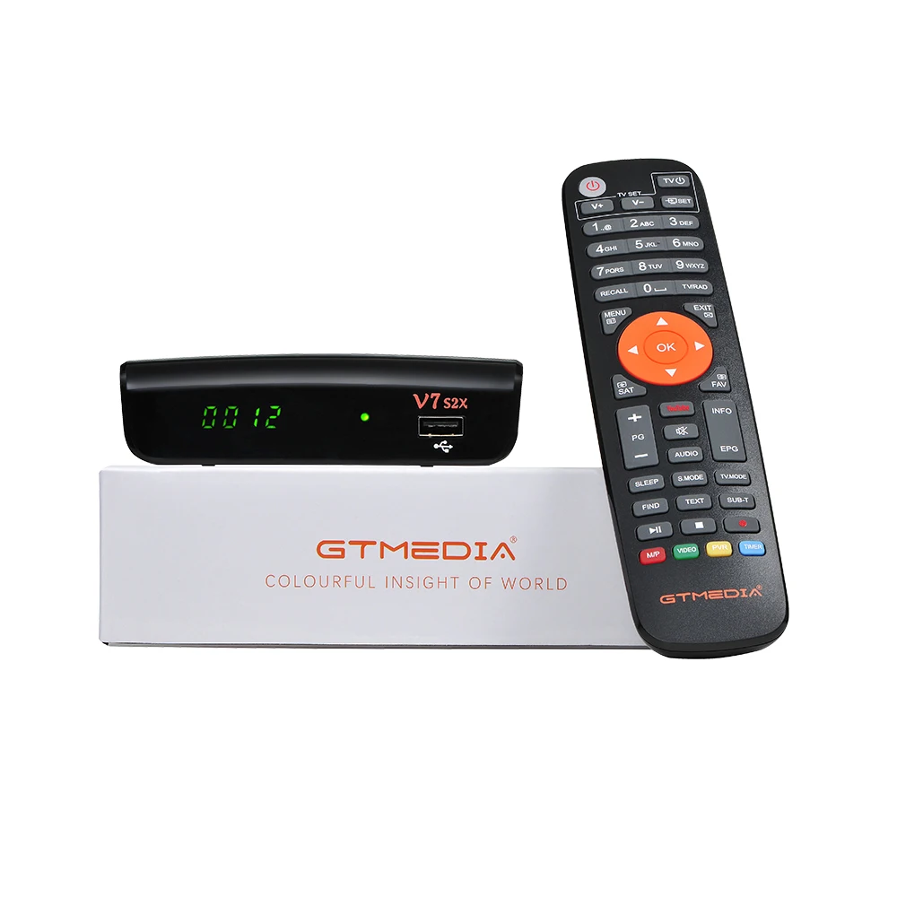 GTMedia V7S2X Full HD Satellite Receiver DVB-S2 TV Decoder+USB WIFI Upgrade BY V7S HD tv Receptor Sat TV Box no APP included best hd antenna indoor