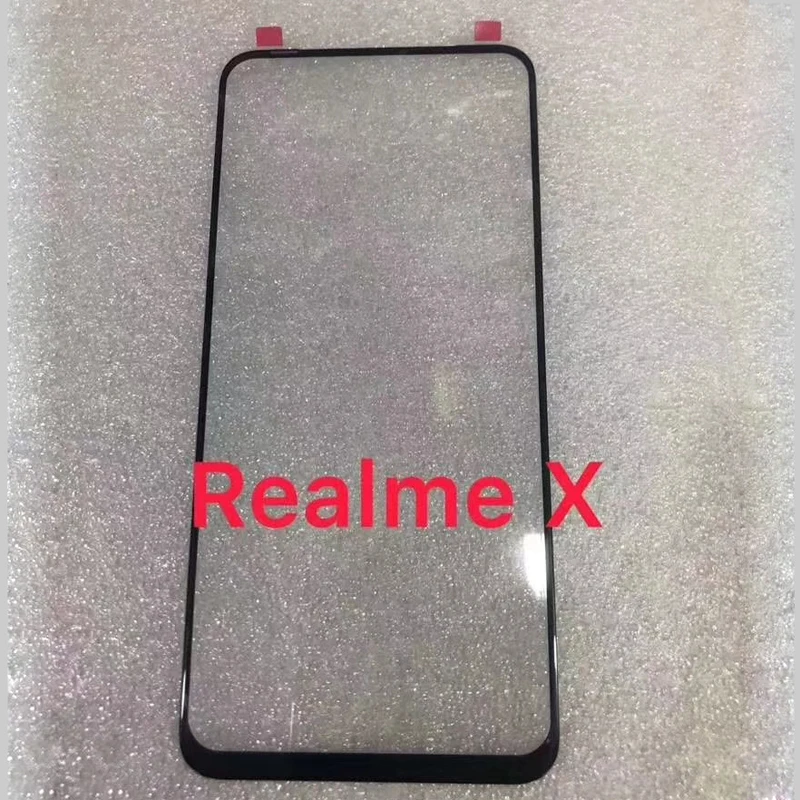 OP011 для Oppo Realme X мобильный телефон сенсорный экран Переднее стекло Замена объектива ЖК-внешний сенсорный объектив Крышка панели части