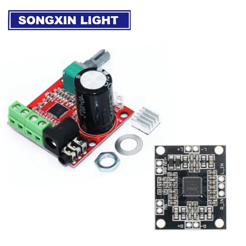 12В мини Hi Fi PAM8610 аудио стерео усилитель плата 2X10W двухканальный D Класс низкая