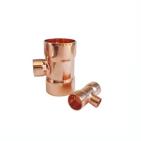 54mm 67mm to 15 16 22 28 42mm id reducing tee 3 ways 99 9 copper end feed solder plumbing fitting for air condition