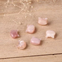 natural shell cat animal loose beads about 8mm x 7mm for diy earring bracelet jewelry macking 1 piece