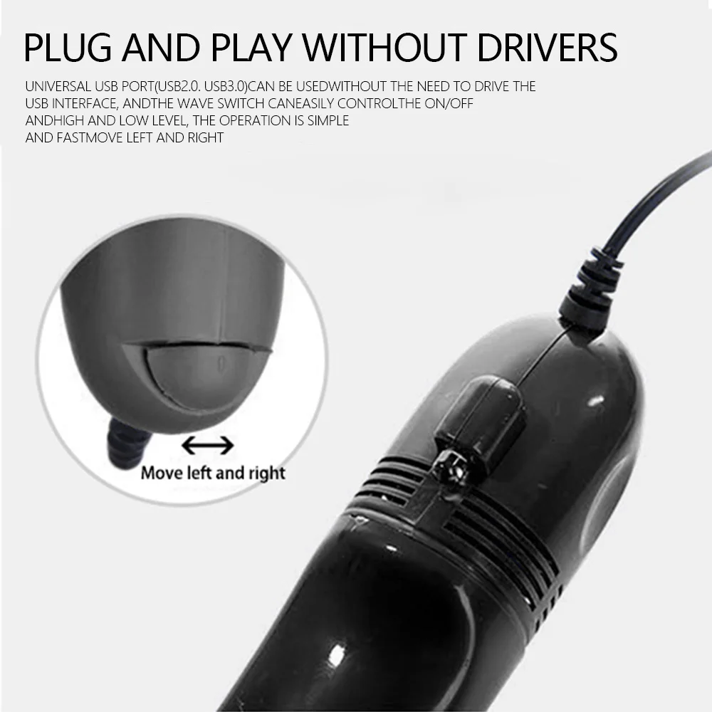 Портативный настольный мини пылесос для чистки ПК ноутбука клавиатуры школы