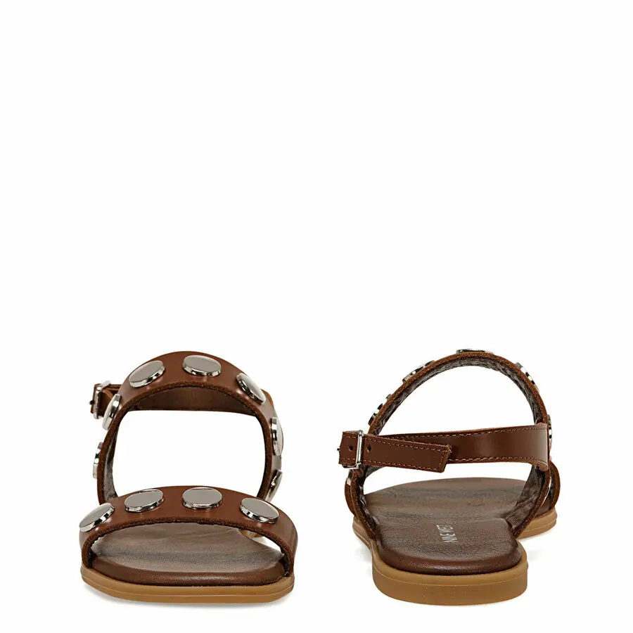

Women Sandals Nine West Act Brown Women'S Flat Sandals
