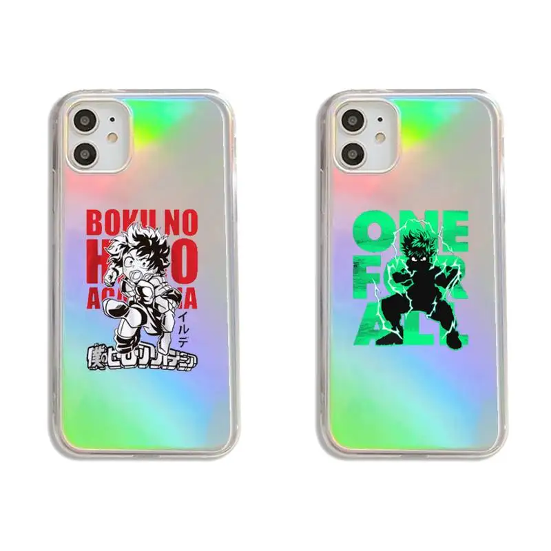 

My hero academia Japan aime Phone Case Transparent for iPhone 7 8 11 12 se 2020 mini pro X XS XR MAX Plus