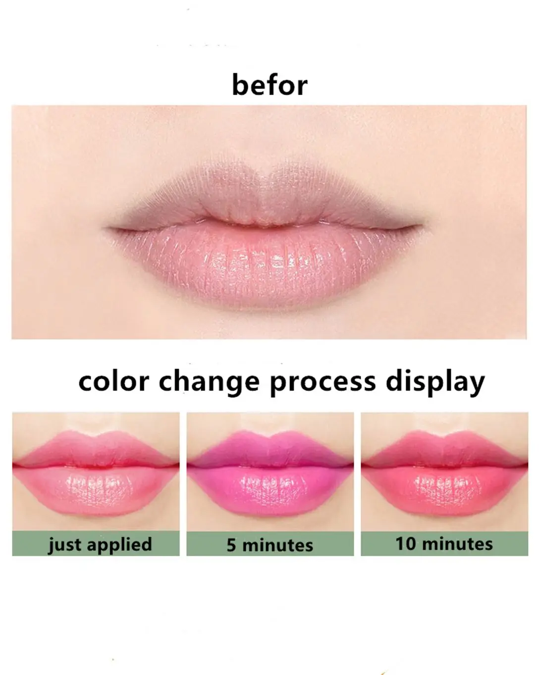 Plant Extracts Aloe Vera Long-lasting moisturizing Lip Anti Aging Balm Color Changing Care Lipstick | Красота и здоровье