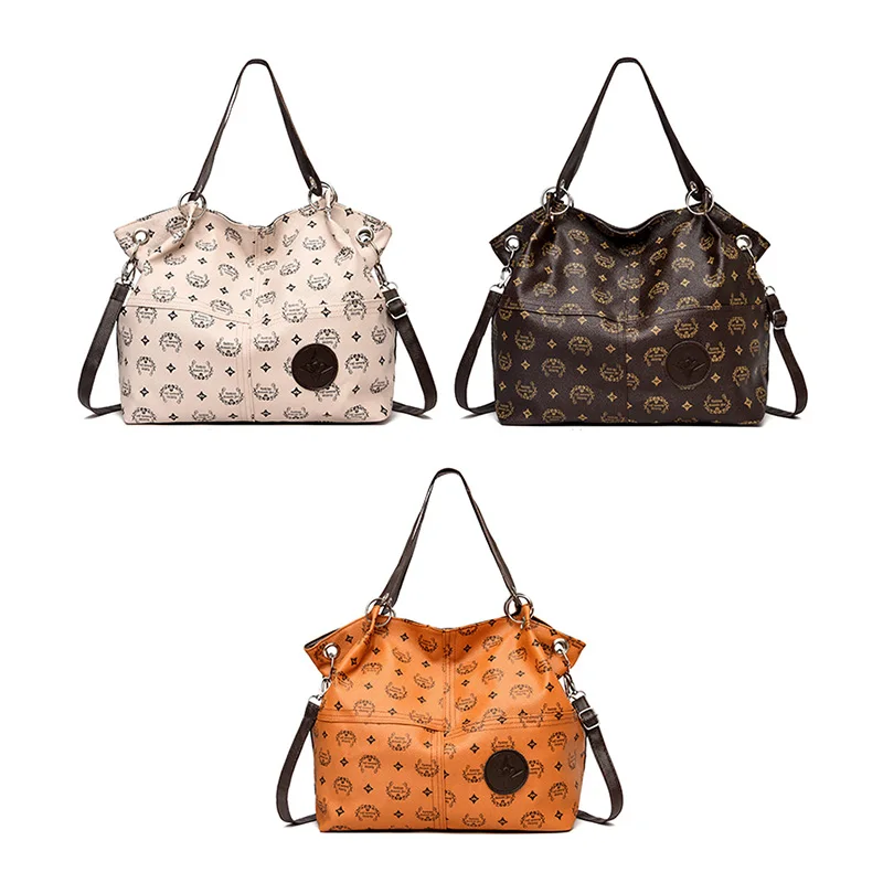 

Fashion Tote Bags for Women Luxury Designer Brand Pu Leather Shoulder Bag Famale Large Capacity Ladies Shoper Handbags 2021