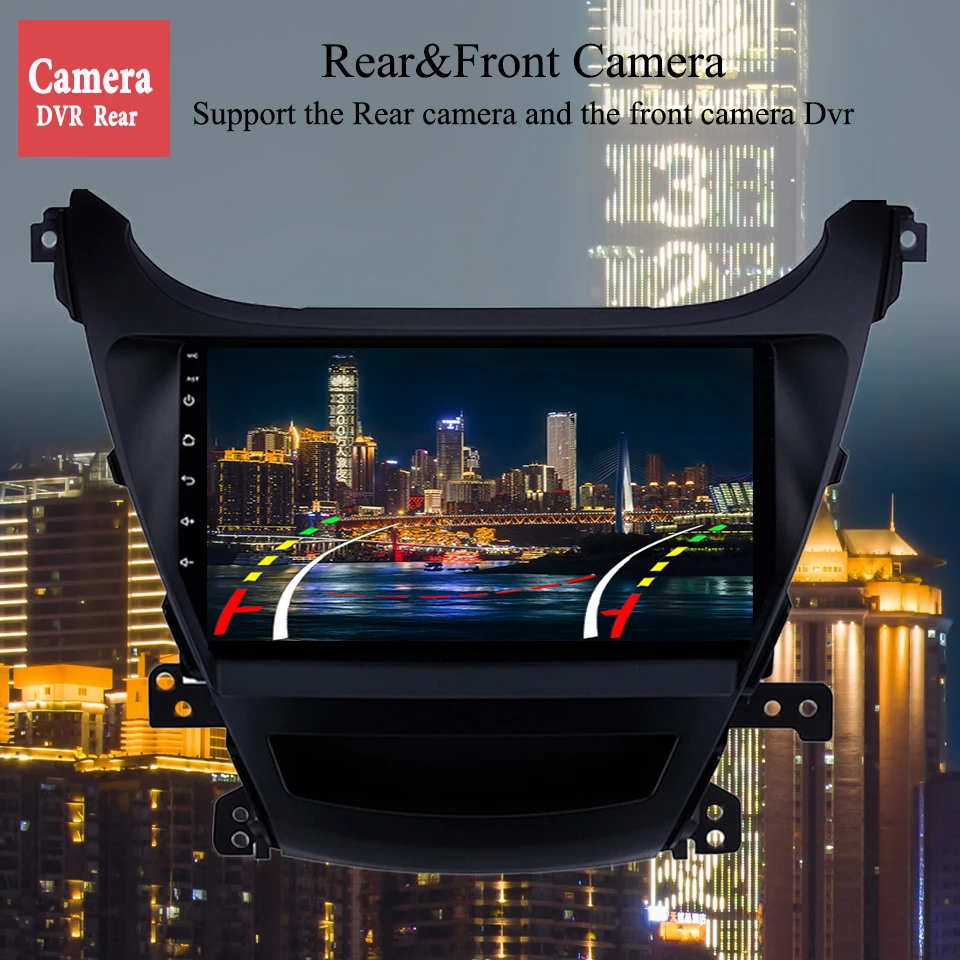 Автомобильный DVD GPS навигатор Android 10 0 6 ГБ ОЗУ 128 Гб ПЗУ для Hyundai Elantra/Avante 2014 2016