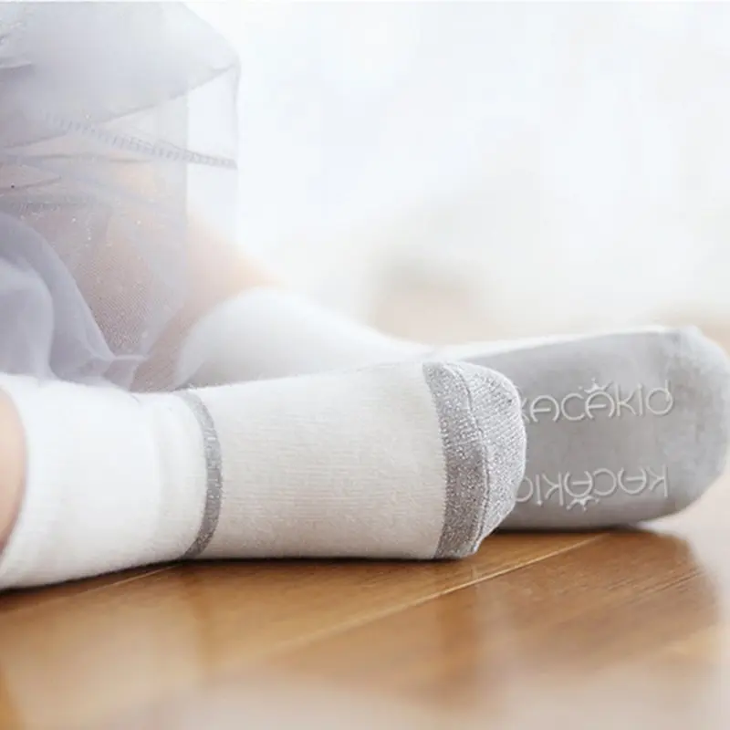 От 1 до 3 лет однотонные носки для маленьких девочек мягкие хлопковые