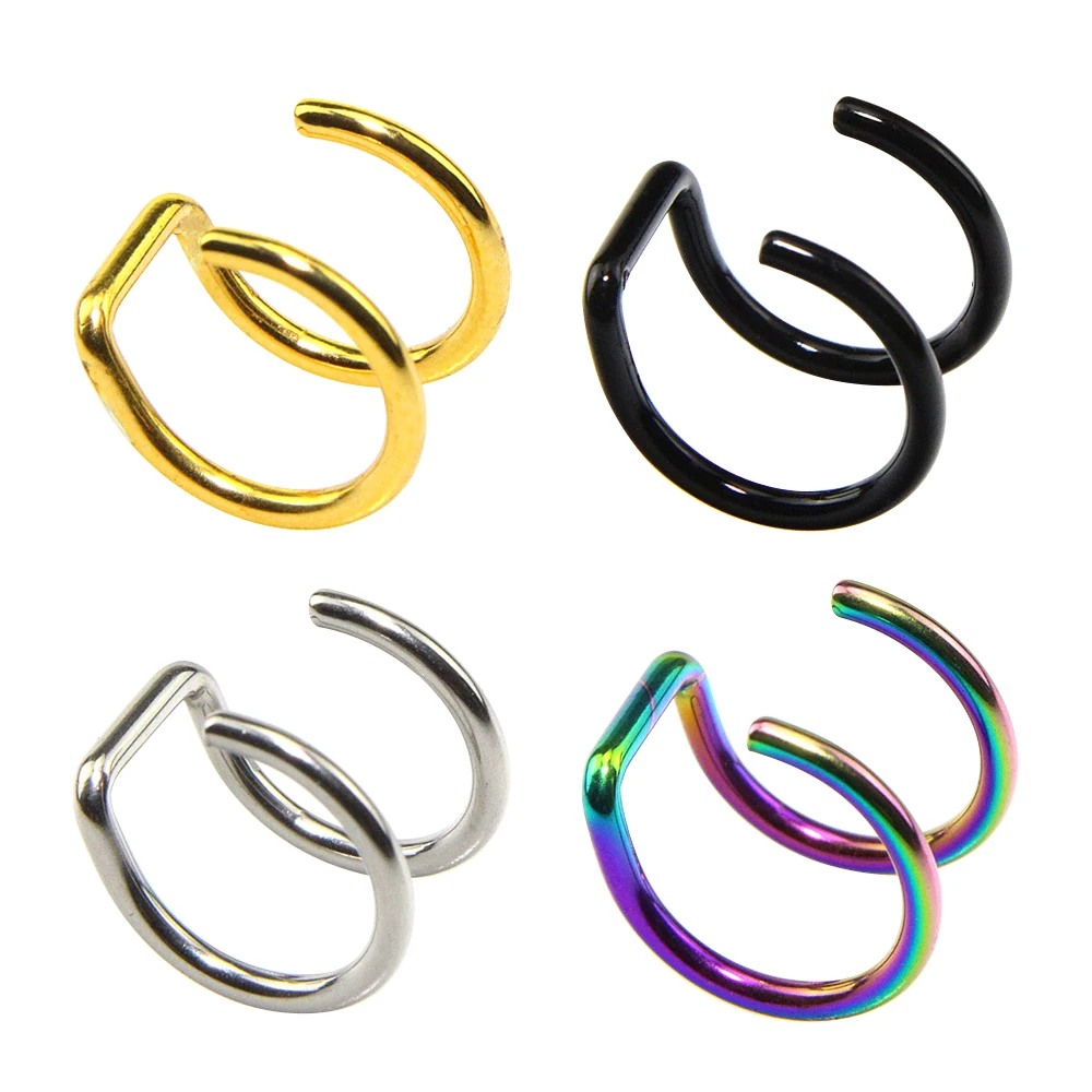 Индивидуальные унисекс клипсы для ушей из нержавеющей стали