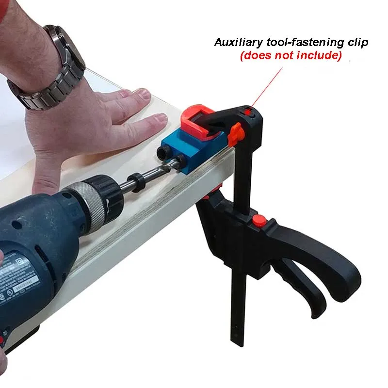 

ZK30 Woodworking Oblique Hole Locator Drill Bits Pocket Hole Jig Kit 15 Degree Angle Drill Guide Set Hole DIY Carpentry Tools