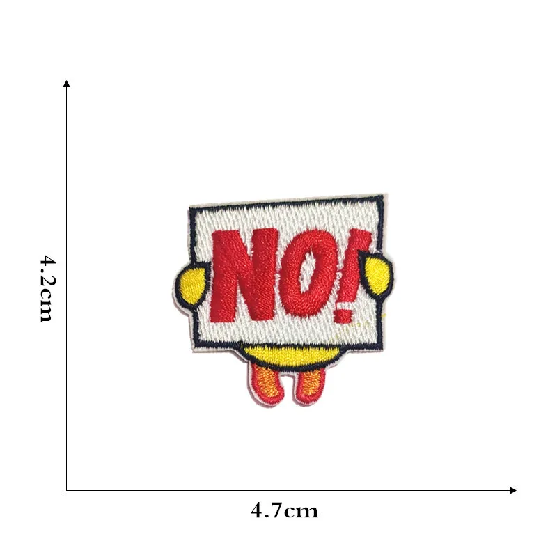 Iron On Patches Cute Cartoon Embroidery Hot Melt Adhesive Patch Sticker Text Cloth DIY Mobile Shell Children's Clothing | Дом и сад