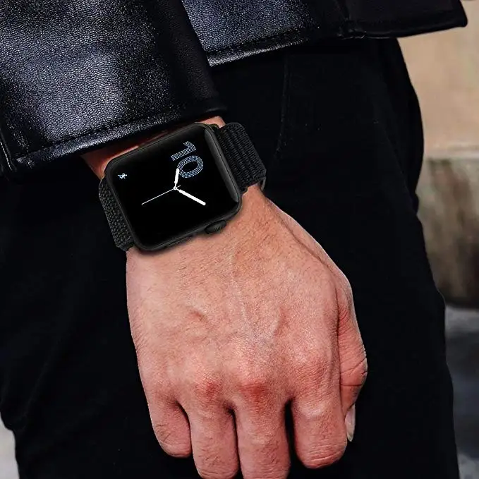 Ремешок для apple watch 5 44 мм 40 мм 42 мм 38 мм iwatch Series 3 2 1 нейлоновый спортивный ремешок для часов Браслет apple watch 5 4 band