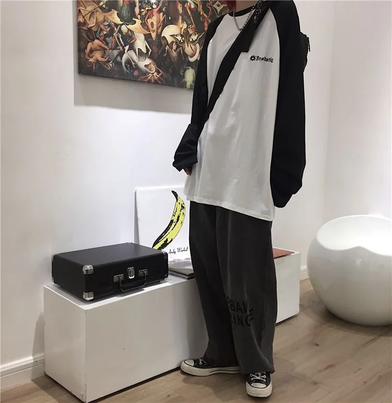 Женская футболка с длинным рукавом большого размера в стиле хип-хоп | одежда