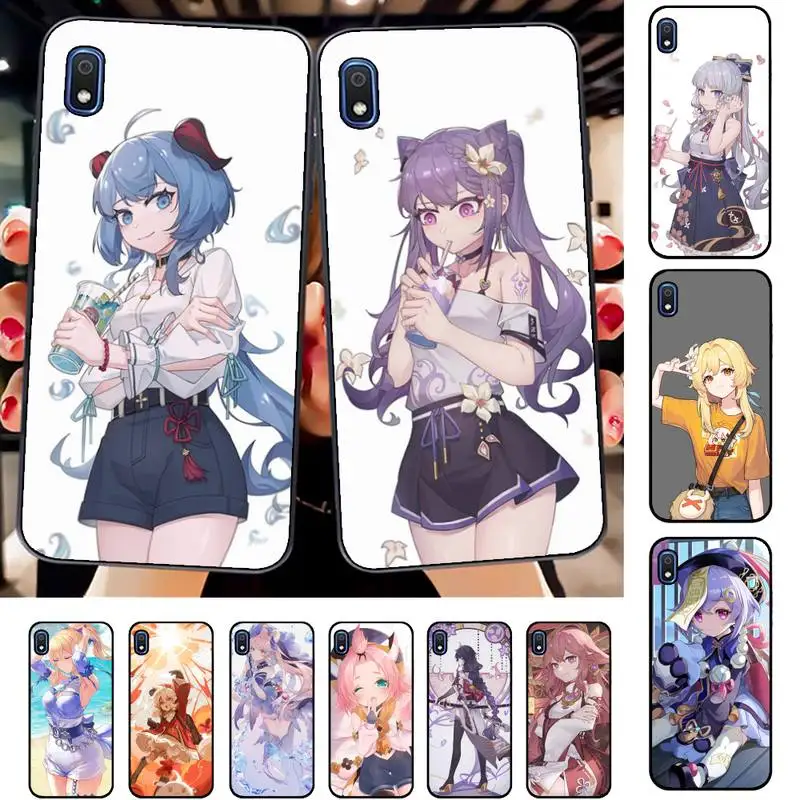 

Yinuoda Genshin Impact Girl Phone Case for Samsung A51 01 50 71 21S 70 31 40 30 10 20 S E 11 91 A7 A8 2018
