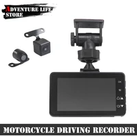 motorcycle front rear video recorder waterproof dual len 32g 1080p camera dvr dashcam motorrad night vision electronic dash cam