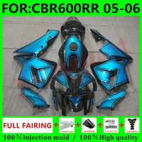 new abs motorcycle whole fairings kit for honda cbr600rr f5 2005 2006 cbr600 rr cbr 600rr 05 06 bodywork fairing set blue black