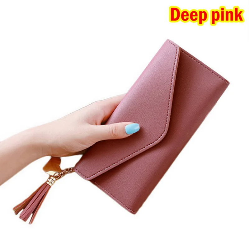 Женский Длинный кошелек с милым бантом, портативный клатч, новинка, кошелек, держатель для карт, кошелек