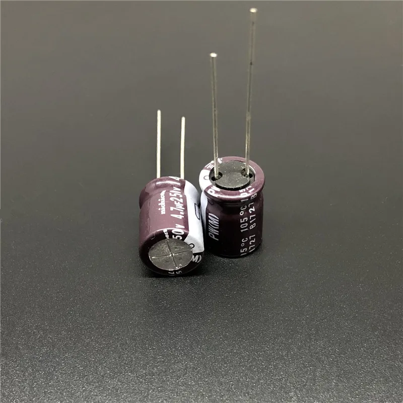 

10pcs 4.7uF 250V NICHICON PW Series 10x13mm Low Impedance Long Life 250V4.7uF Aluminum Electrolytic capacitor