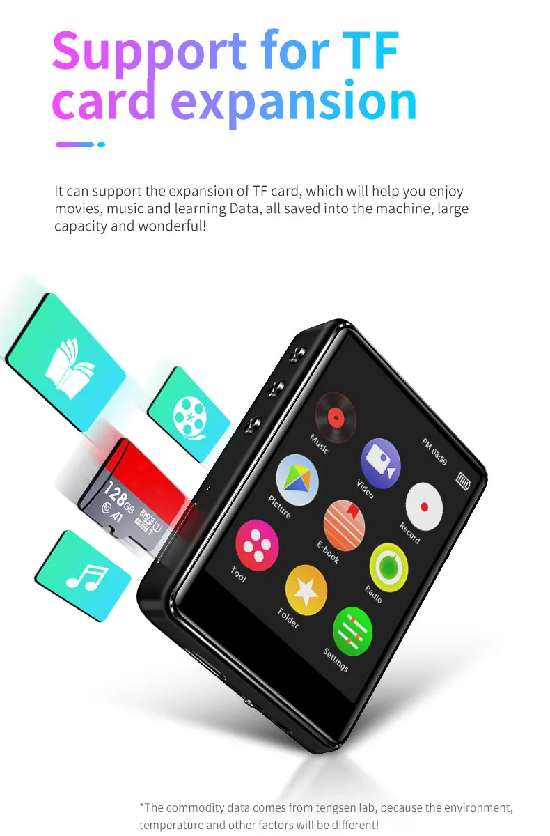 Новый IQQ X62 Bluetooth MP3-плеер музыкальный плеер с сенсорным экраном металлический HiFi