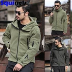 Флисовая Куртка мужская с капюшоном, утепленный дышащий Тактический свитер с флисовой подкладкой, теплая уличная одежда