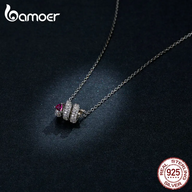 Ожерелье женское из серебра 925 пробы со змеиным сердцем | Украшения и аксессуары