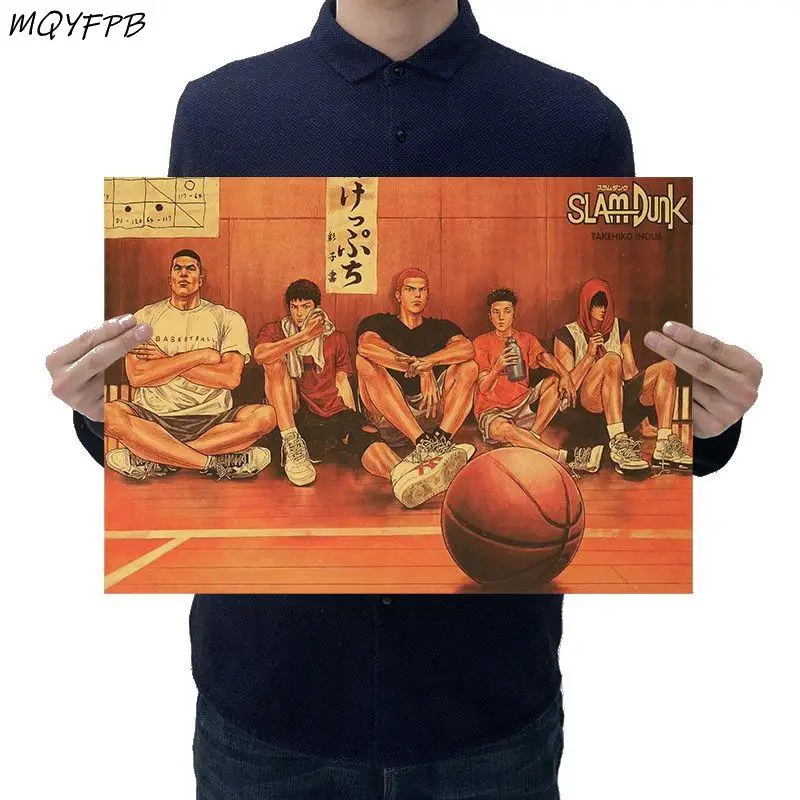 Аниме SLAM DUNK крафт-бумага Ретро плакат украшение для дома живопись настенная