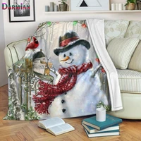 darmian cute snowman fleece blanket multi sizes blanket lightweight super soft luxury bed fleece throw blanket for sofa couch