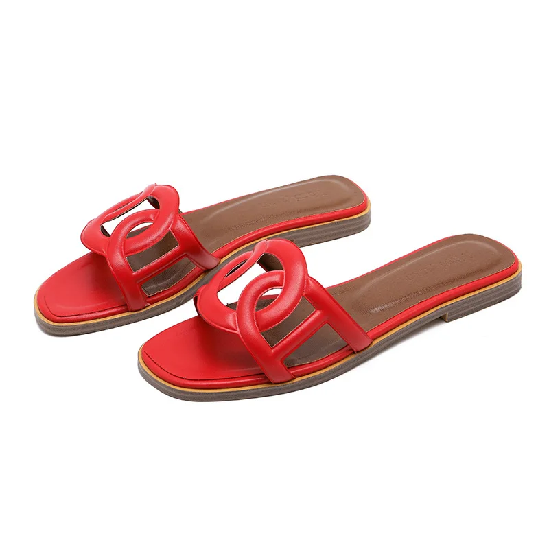 2020 женские летние пляжные праздничные тапочки простые и универсальные сандалии