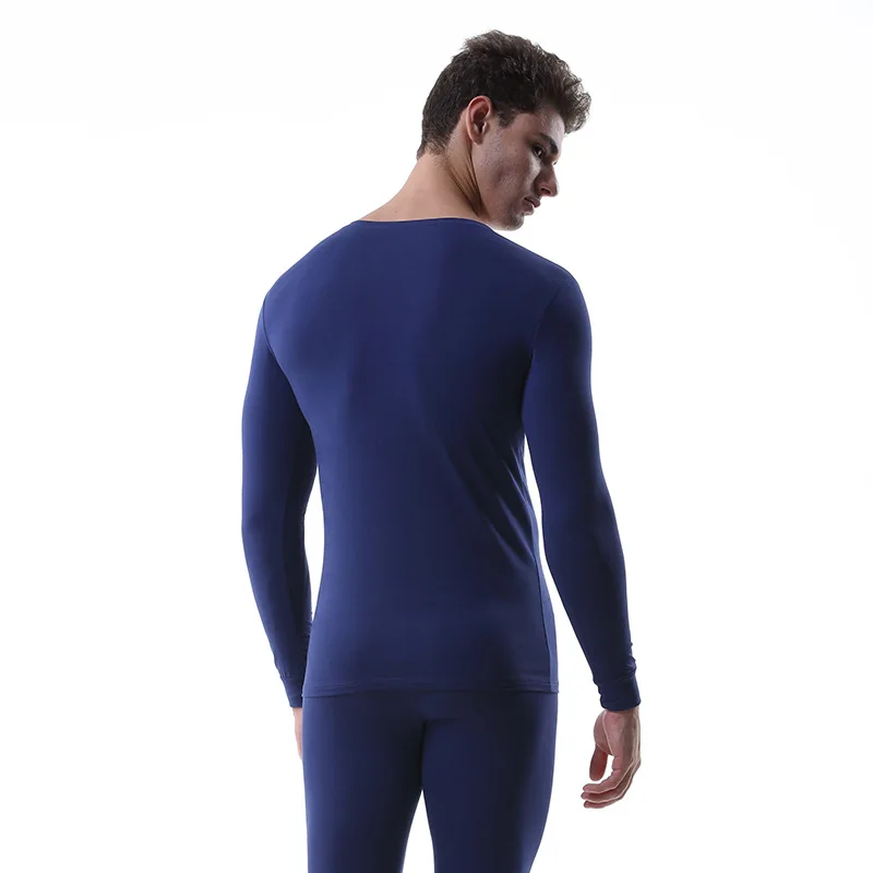 Зимнее длинное нижнее белье комплект из 2 предметов Теплая мужская одежда