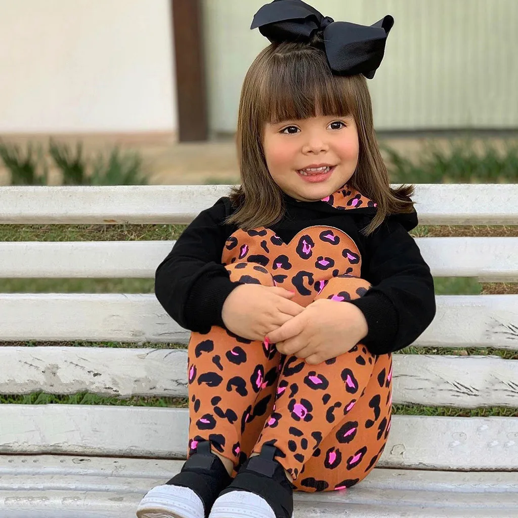 Новая зимняя одежда для девочек комплект одежды маленьких девочек: толстовка с