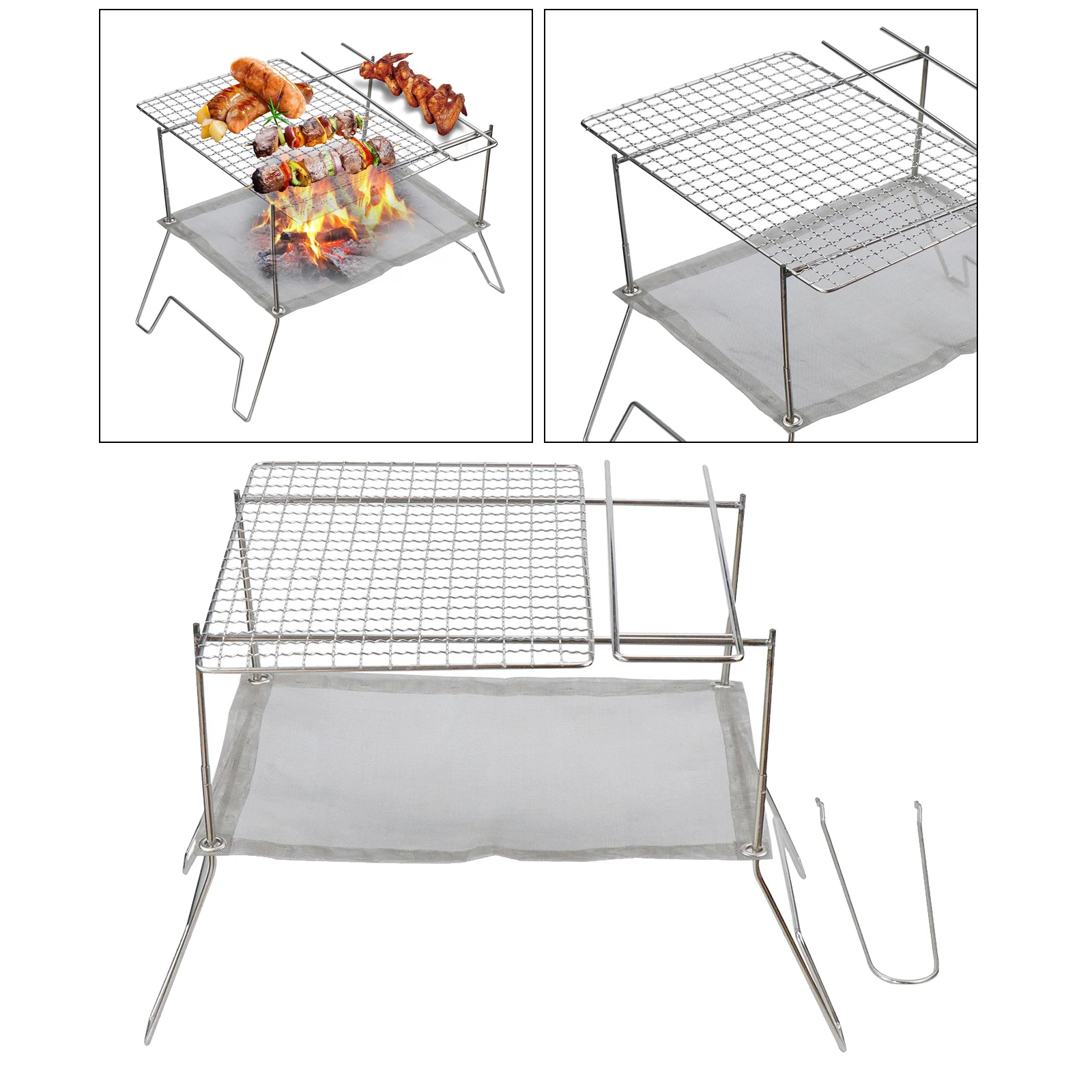 Барбекю гриль из нержавеющей стали барбекю Гриль для пикника на открытом воздухе