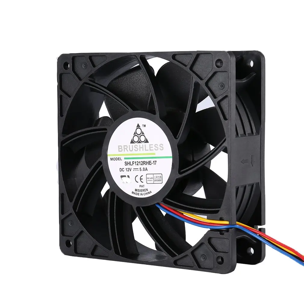 

7500RPM DC12V 5.0A CPU Miner Cooling Fan For Antminer Bitmain S7 S9 4-Pin Connector Brushless Replacement Cooler Low Noise