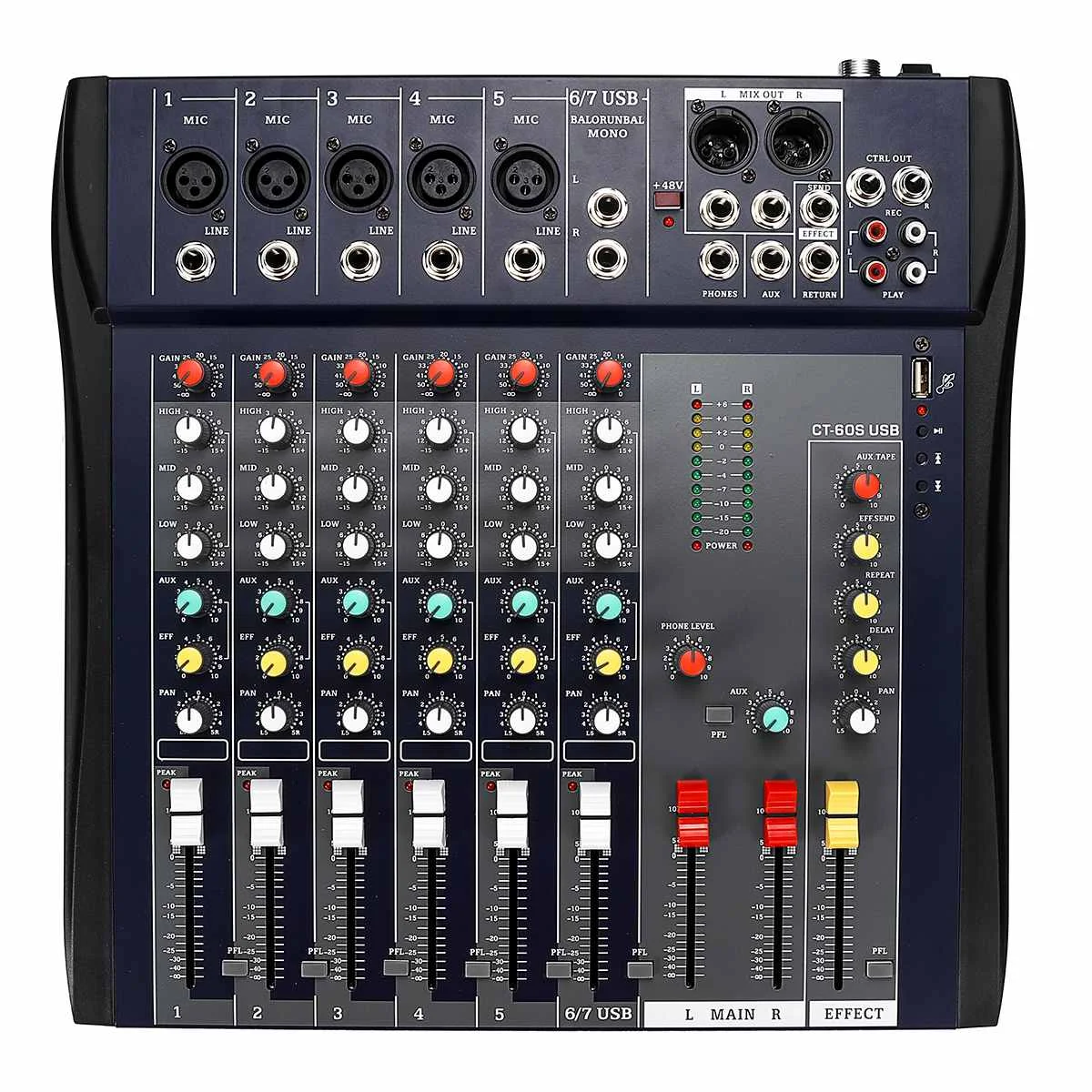 6 channels Профессиональный звуковой микшер смешивания консоль диджея Studio 6/8/12 каналов 8 подойдет как для повседневной носки, так 4 стерео микшер аудио интерфейс USB bluebooth - Цвет: 6 channels