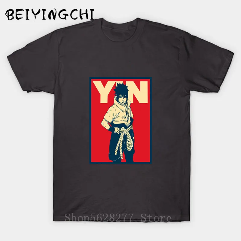 Новинка лета 2020 футболка с 3d-постером из японского аниме Наруто Учиха Саске Итачи