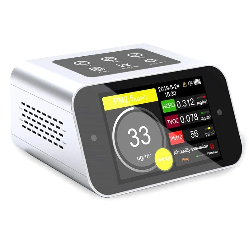 

A16 Air Quality Monitoring Applicable To PM1.0 /10 Particulate Matter Dust Meter TVOC Analyzer Formaldehyde Air Detector