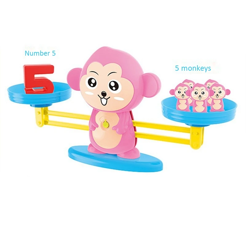 Monkey Balance Toys Early Learning Puzzle Enlightenment Digital Addition and Subtraction Desktop Game | Игрушки и хобби