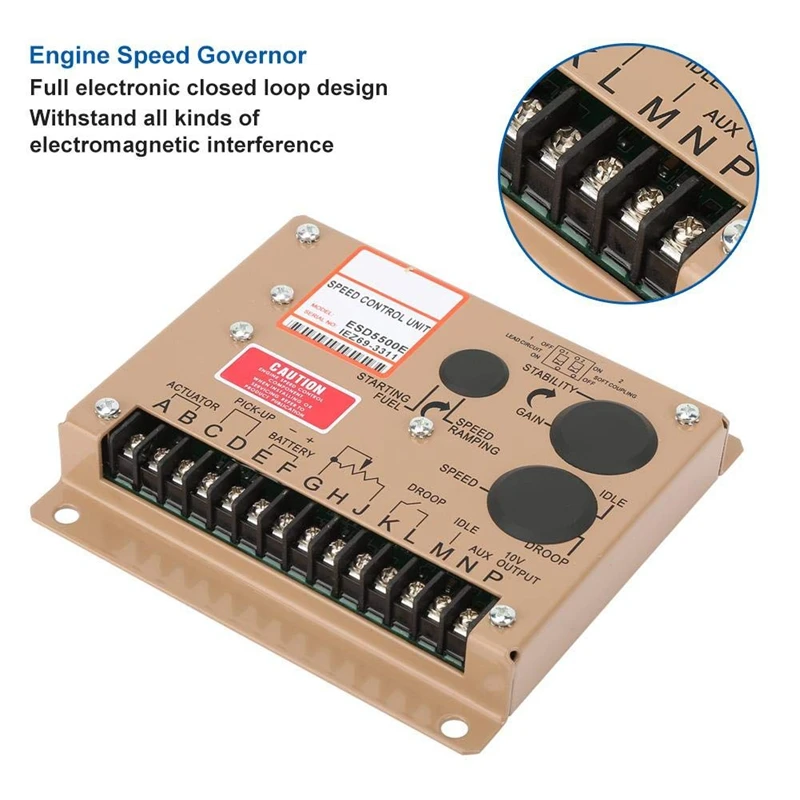 Электронный регулятор скорости двигателя ESD5500E генератор Governor панель