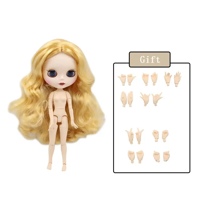 matte face 3071 Ледяная фабрика Blyth кукла Обнаженная соединение тела с ручной набор A& B 1/6 BJD Модная Кукла подходит diy Макияж Специальная цена - Цвет: matte face 3071