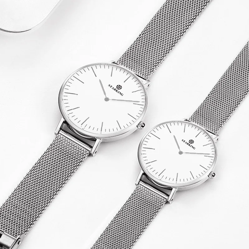 Женские кварцевые часы STARKING люксовый бренд розовое золото Модный деловой