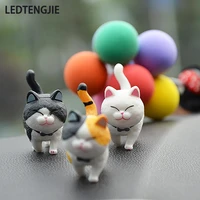 ledtengjie car decoration cute cute kitten dashboard handmade net red car interior accessories creative car supplies
