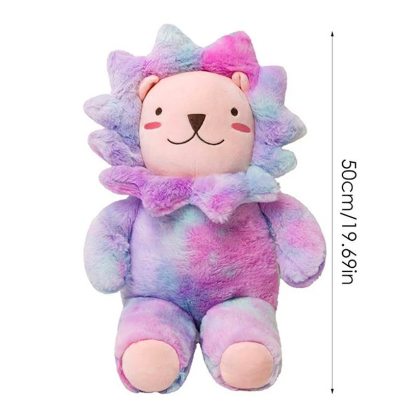 

Подушка на сиденье 19 дюймов, пушистая кукла-льв, мягкая хлопковая плюшевая игрушка, Интерактивная новинка, Подарочная подушка для дивана, ве...