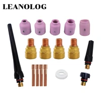 tig welding torch consumables cup gas lens and collet gasket back cap kit for wp 9 20 25 t32 116 332 18 17pcs