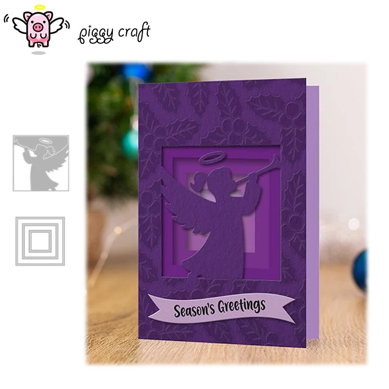 Металлические Вырубные штампы форма для вырезания труба рамка ангела