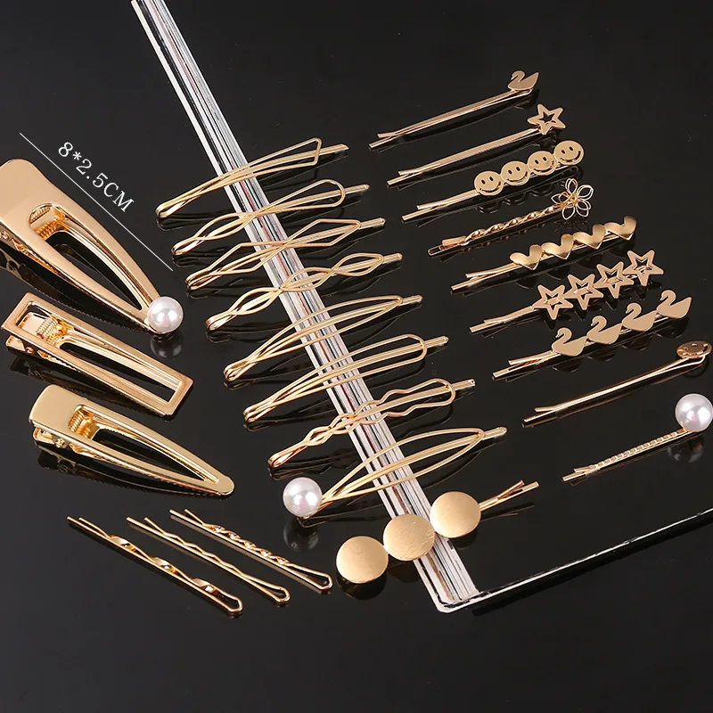 Модные женские аксессуары для волос заколка металлическая повязка элегантные