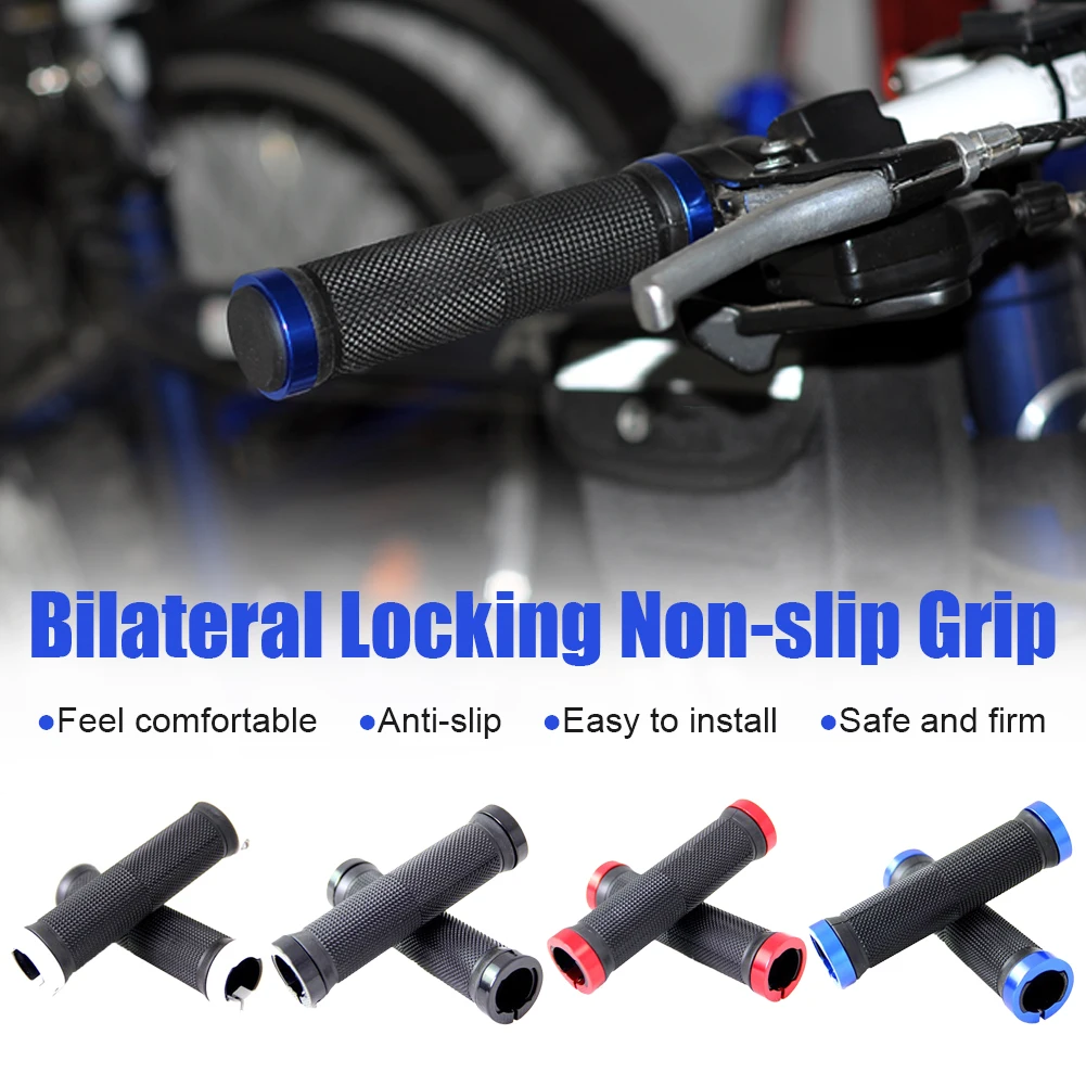 

1 Pair Bicycle Double Lock Cycling Handle Bar Grips Hand Cover Anti-slip Bicycle Handlebar Grips Bike Accessories