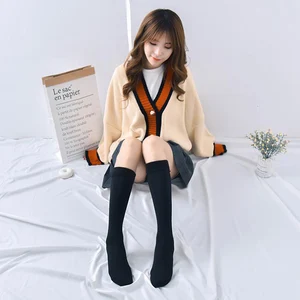 Теплые толстые длинные носки, женские зимние носки до колена, теплые шерстяные носки, сапоги, носки