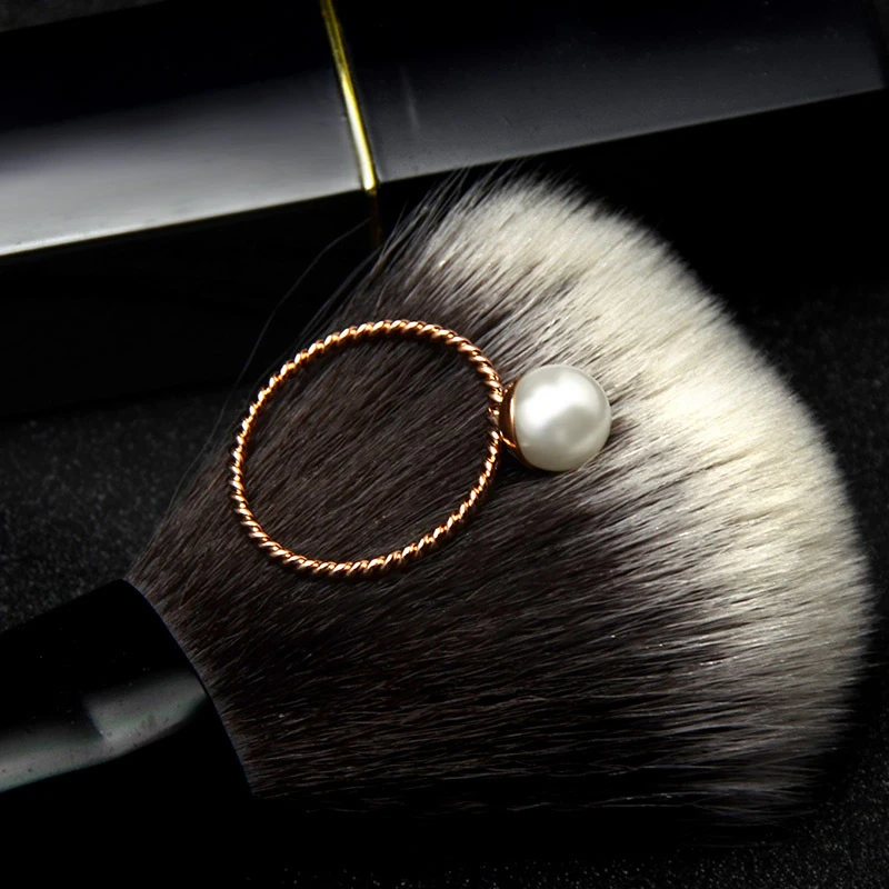 

TOSOKO Stainless Steel Jewelry Twist Ring Pearl Ring Elegant Female Jewelry BSA023